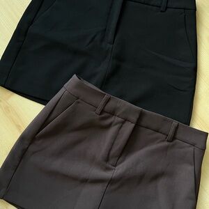 Dynamite Elegant Black + Brown Skort - BUNDLE